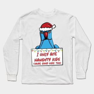 Only Bite Naughty Kids Blue Ringneck Long Sleeve T-Shirt